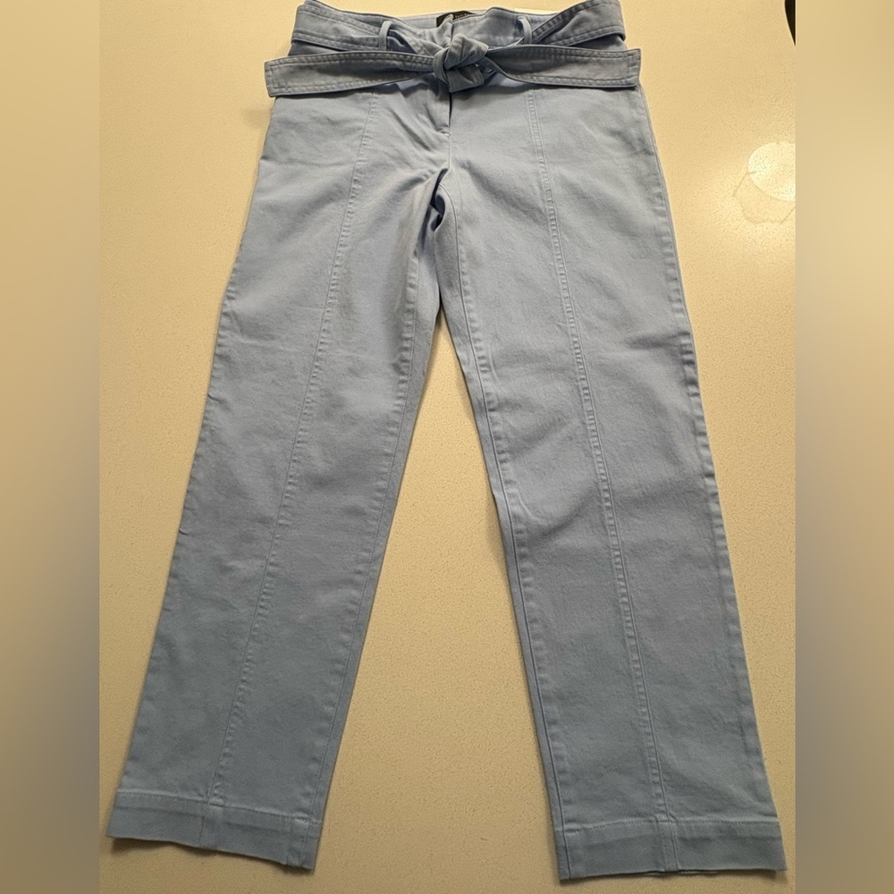 Ann Taylor NWT periwinkle blue twill ankle pant 6